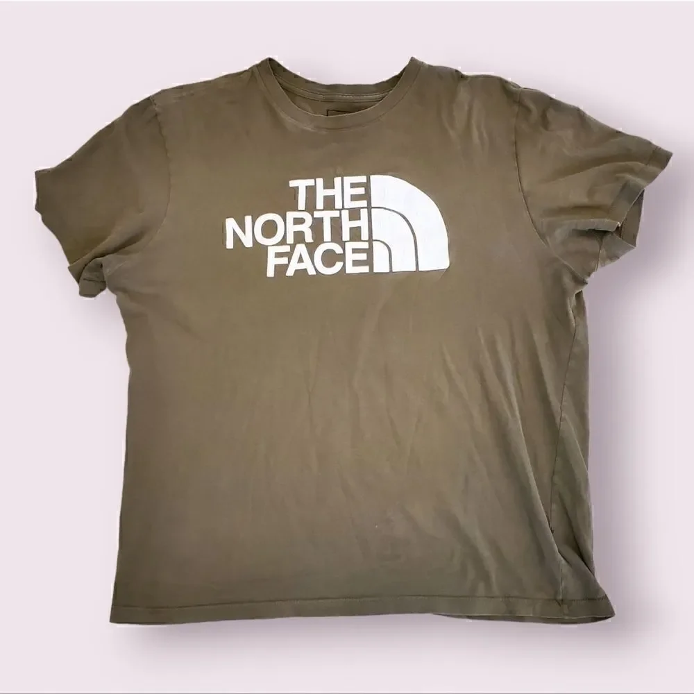The North Face Shirt Graphic Logo Shirt Mens Large Olive Green T-shirt